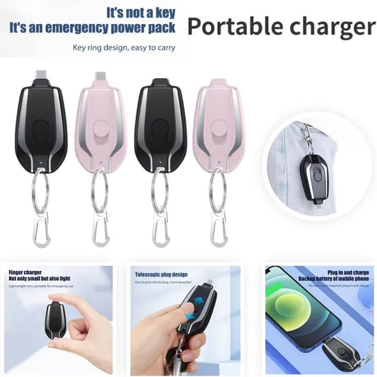 Android Keychain Phone Charger Emergency Power Banks.