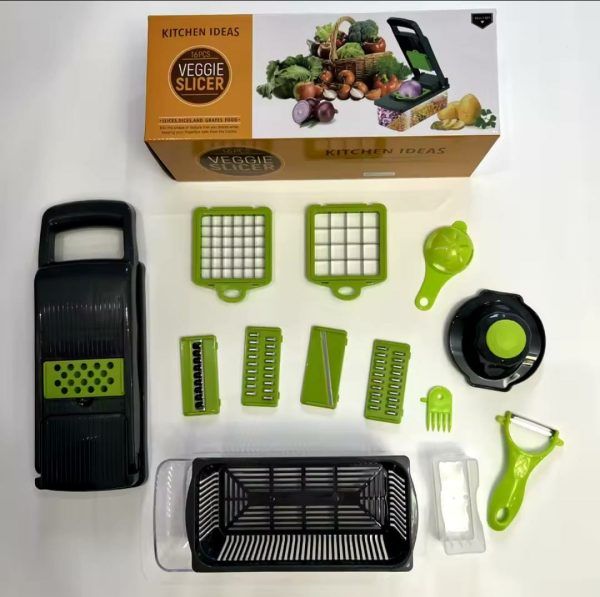16 IN1 Mandoline Slicer Veggie Food Chopper Vegetable Cutter.