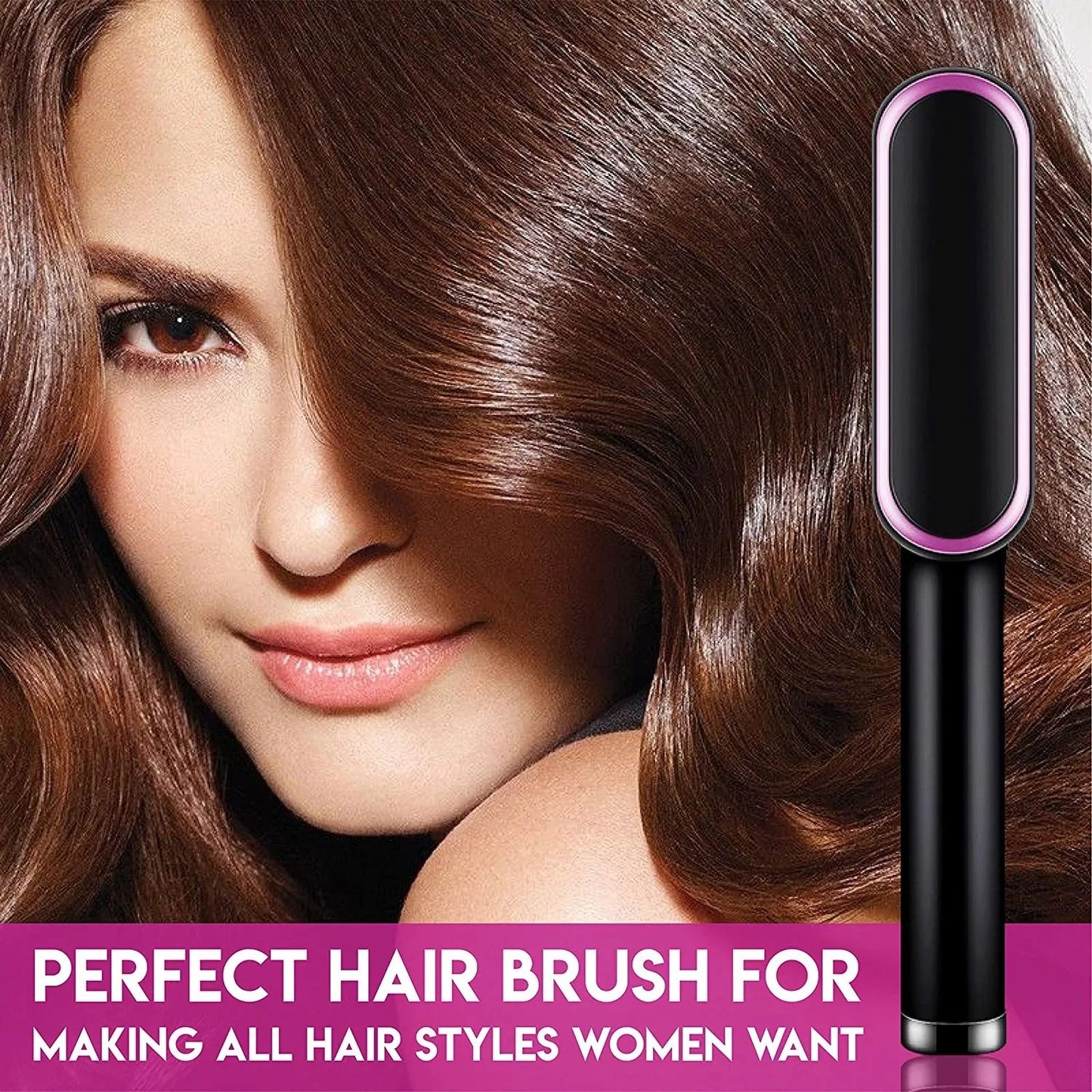 909 Brush Hair Straightener Brush For Girls Comb Style.