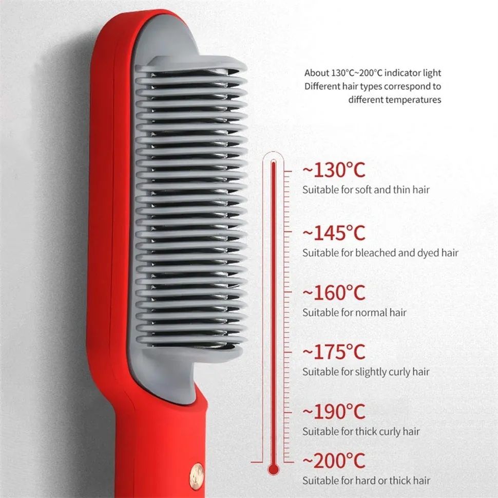 909 Brush Hair Straightener Brush For Girls Comb Style.