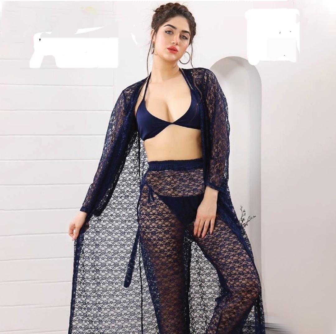 Comfortable Fishnet - Lightweight Blue Net Fabric (1 Pcs)