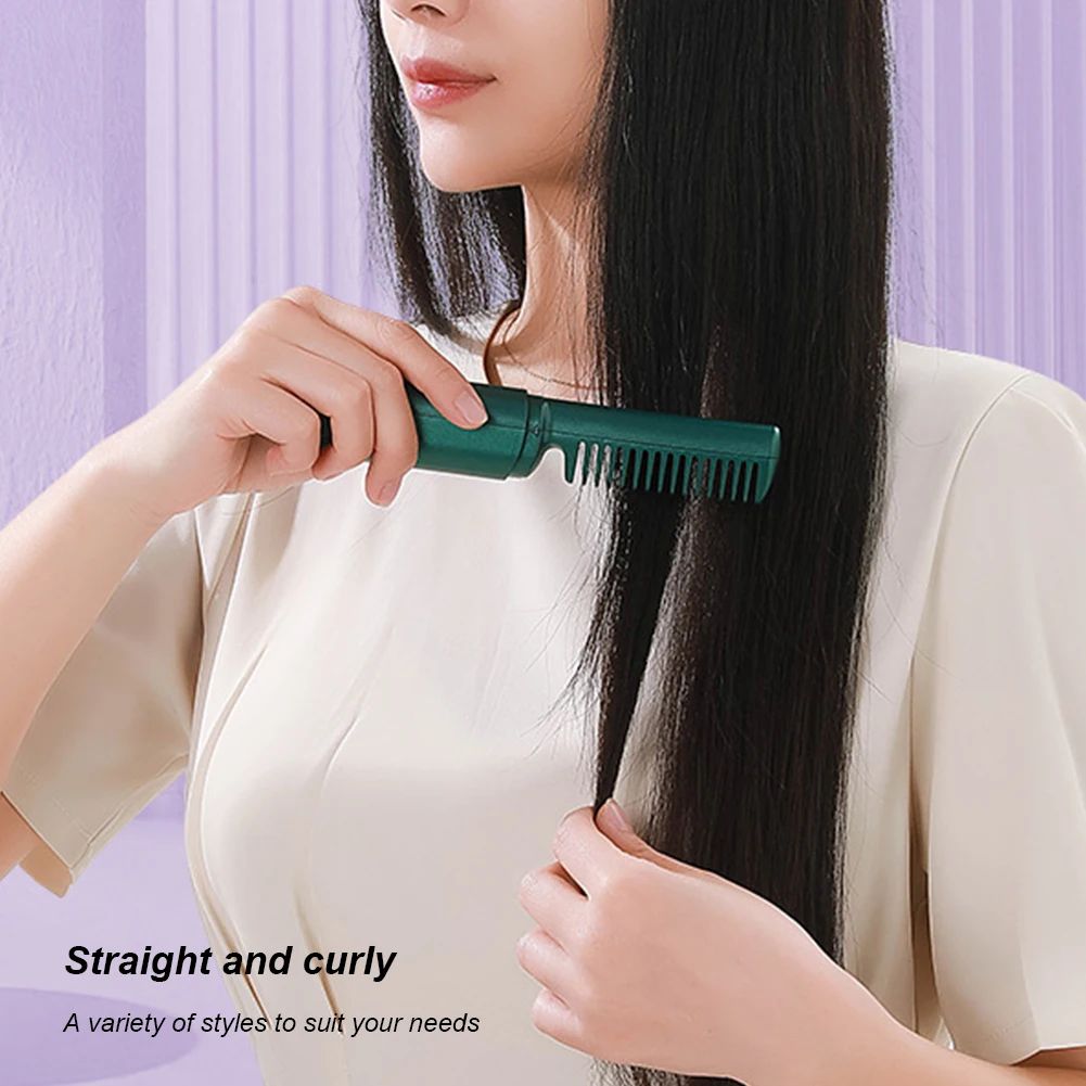 Cordless Comb Hair Straightener Brush Anti Scald.