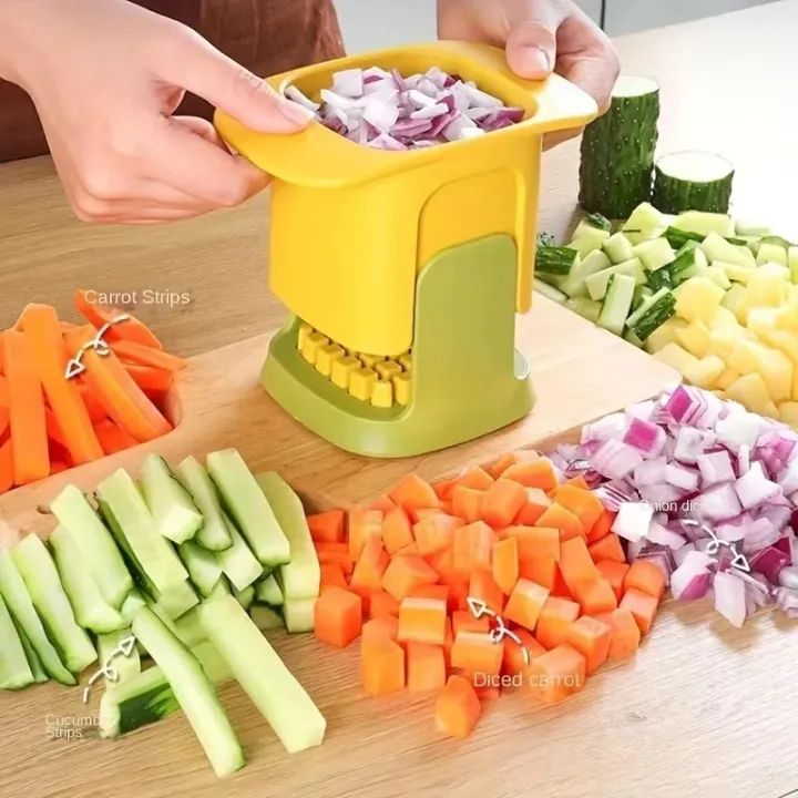 Multifunctional Vegetable Chopper Onion Dicing Artefact French Fries Slicer.