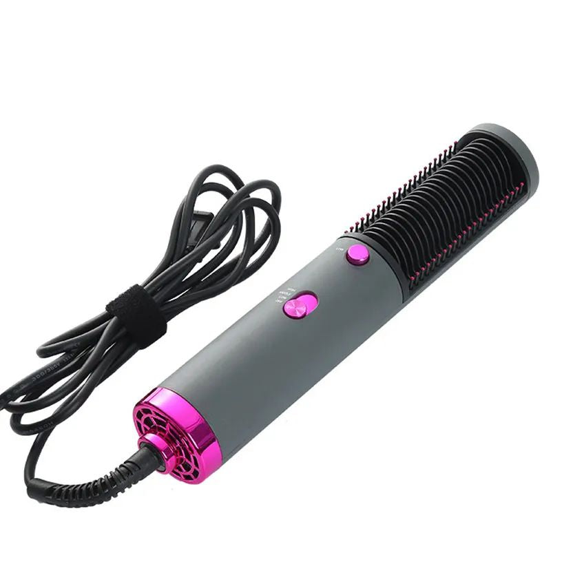 One Step Multifunctional Hot Air Comb Straight Dryer Portable Curler Straight Hair.