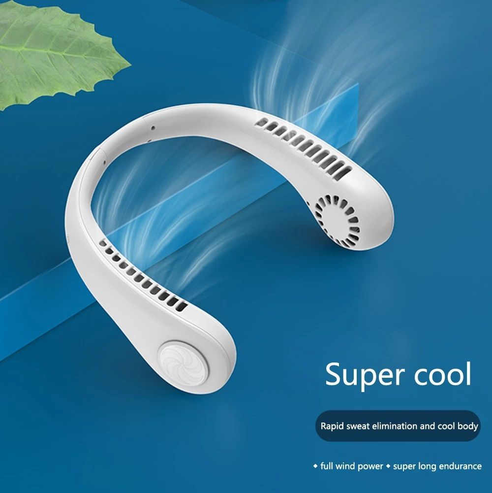 Portable Neck Fan Electric Wireless Fan Rechargeable.