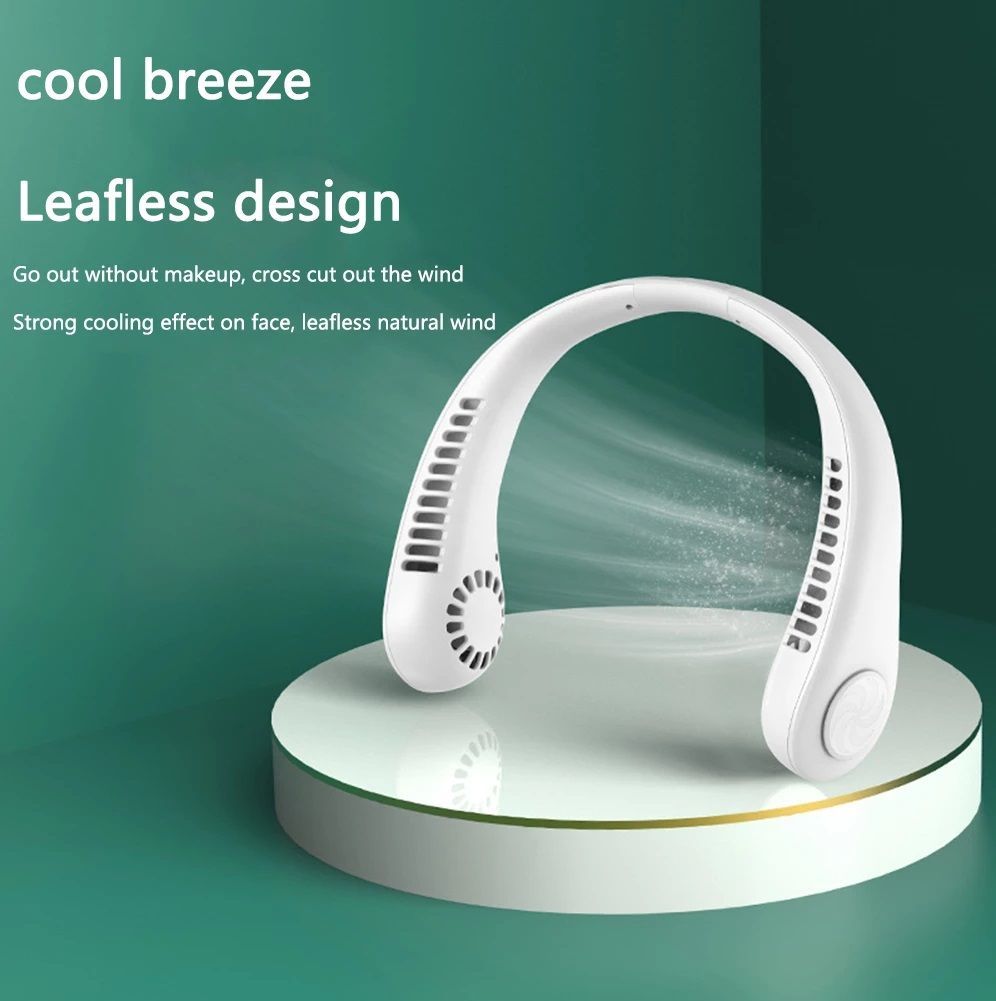 Portable Neck Fan Electric Wireless Fan Rechargeable.