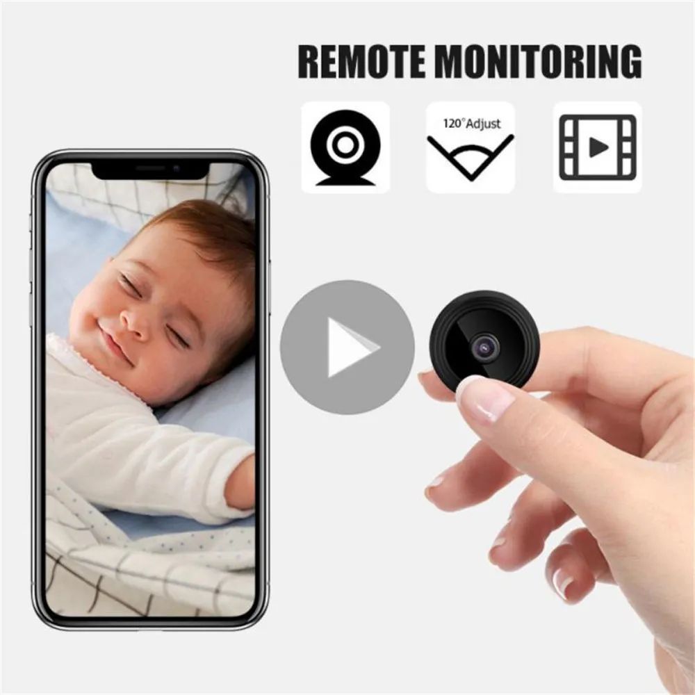 A9 WiFi Mini Camera HD 1080p Wireless Video Recorder Voice Recorder.