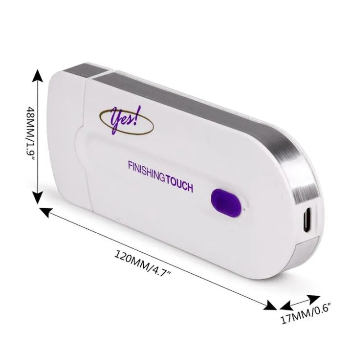 YES Finishing Touch USB Rechargeable 2 in 1 Instant Painless Hair Removal Machine.